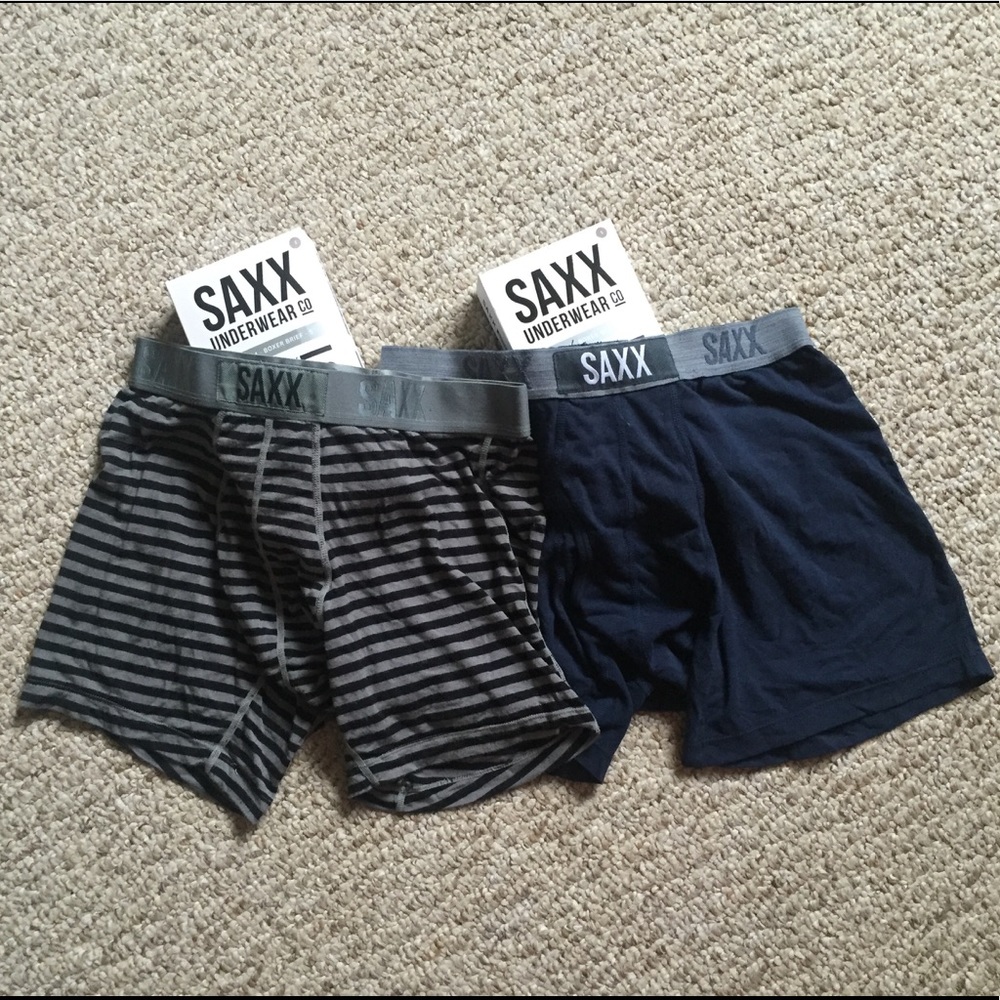 Lot of 2 Saxx Luxury Boxer Briefs (small)